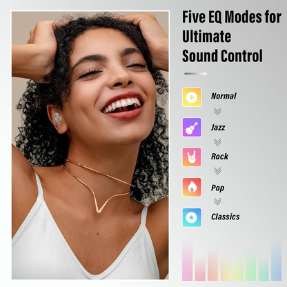 Sleep Earbuds Bluetooth 5.4 in Ear Smart Touch Screen Headphones, 48H Noise Cancelling Ear Buds with 5 EQ Modes, Mini Wireless Headphones Small Design for Side Sleepers, Clear Calls Earphones, IPX7